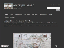 Tablet Screenshot of antique-maps-online.co.uk
